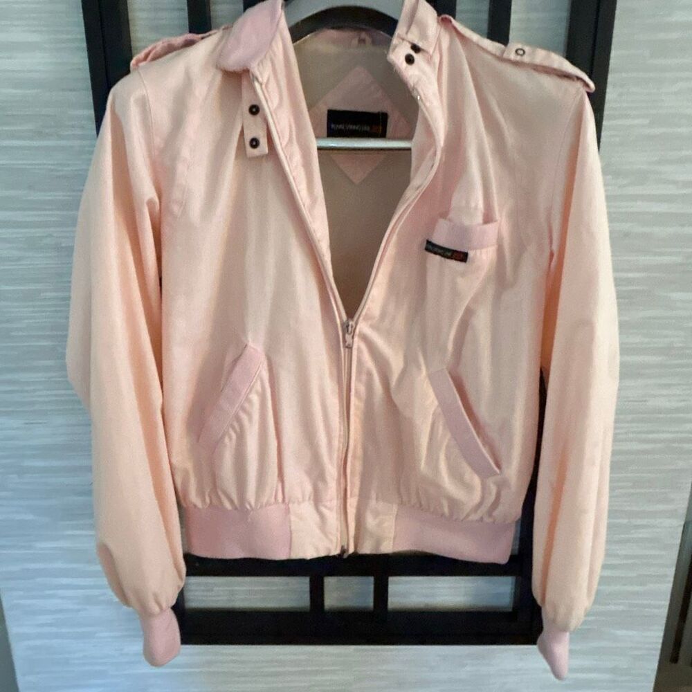 Rare Royal Viking Line Vintage Pink Zipper Jacket Members Only Style Jacket Siz